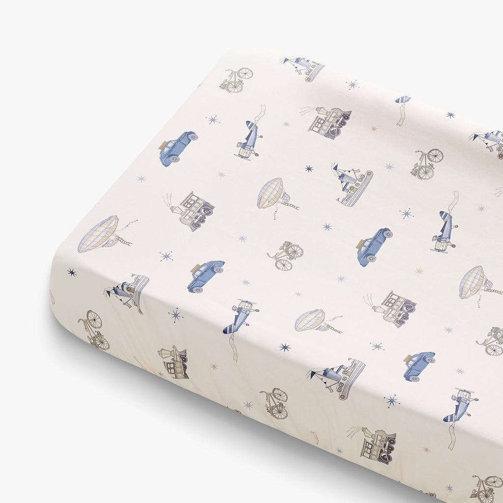 Transport Treasures Changing Mat in Blue