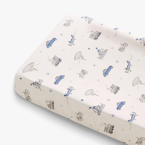Transport Treasures Changing Mat in Blue