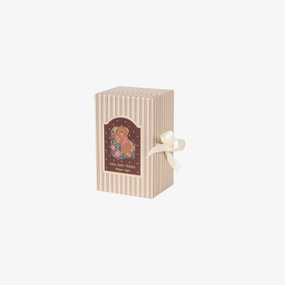 Gift box with a teddy bear design on a white background