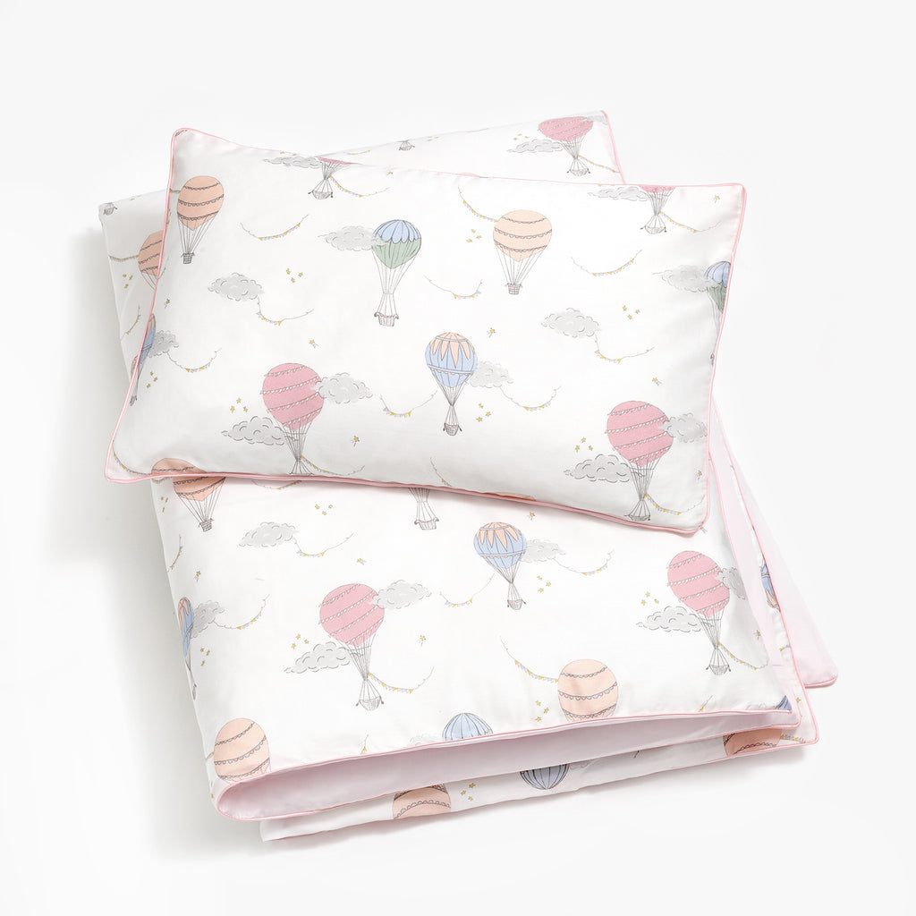 Personalize Me: Touch The Sky Pink Toddler Duvet