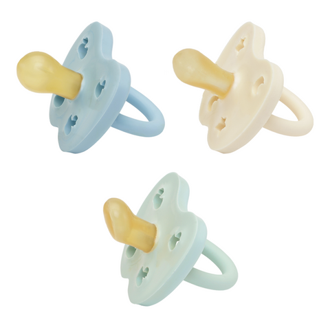 Pacifier Trio Pack in Blue, Ivory and Green
