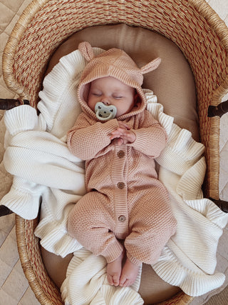 Pacifier Trio Pack- Baby sleeping with pacifier in bassinet