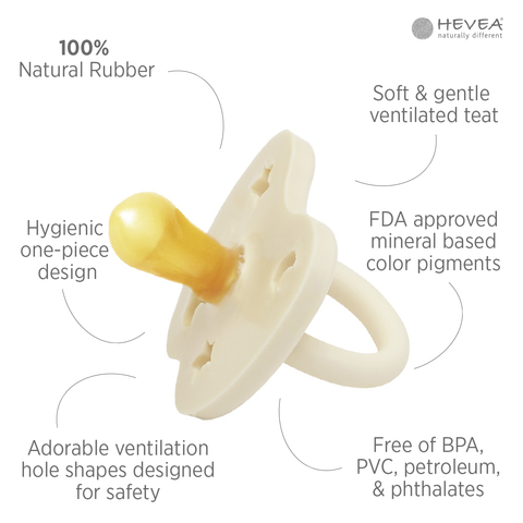 Pacifier Trio Pack in Ivory 