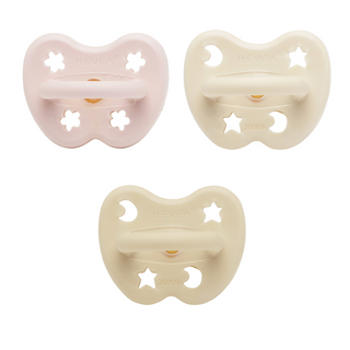 Pacifier Trio Pack in Pink, Vanilla and Milky White 