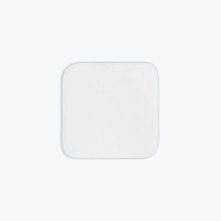 Washcloth with blue trim