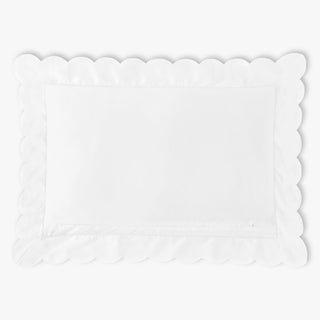 Scalloped Starlight Toddler Pillow in White backside