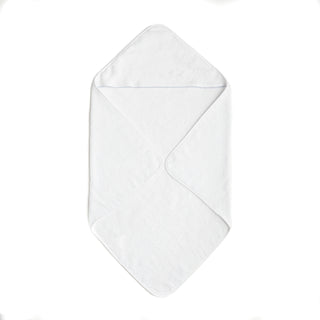 Baby Hooded Towel with Blue trim detail. 