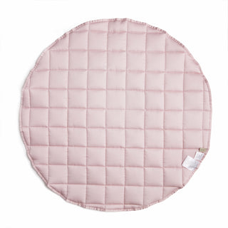 Back of play mat, Adventures in Wonderland in solid Rose.