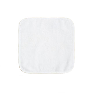 Classic washcloth with Beige trim detail.
