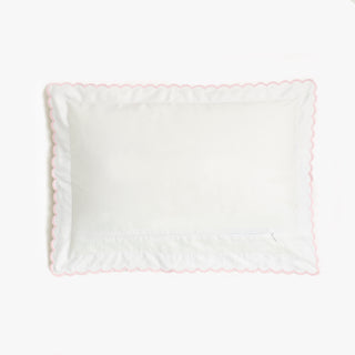 Back Side of the Toddler Pillow in Solid White