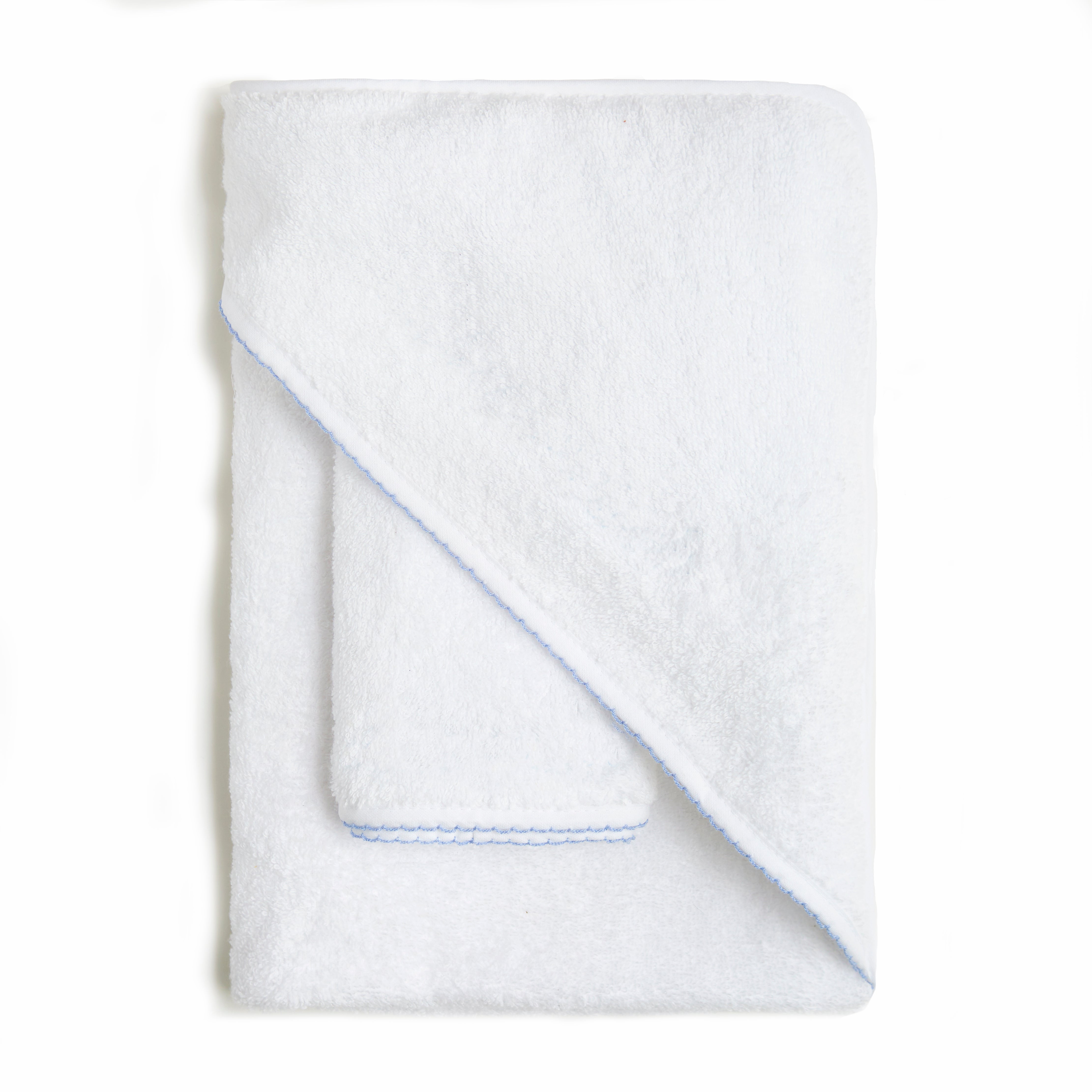 Baby Hooded Towel Blue – Gooselings - Main Image