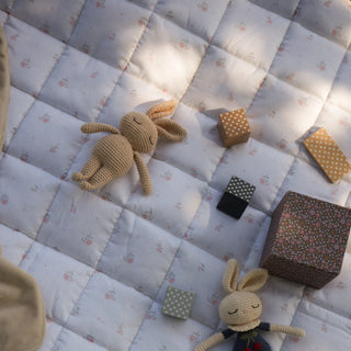 A cozy playmat in ditsy floral