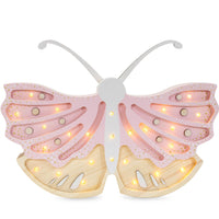 Butterfly Lamp - Strawberry Cream