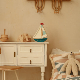 Little Lights Mini Sailboat Lamp on desk