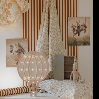 Little Lights Hot Air Balloon Lamp Pink 