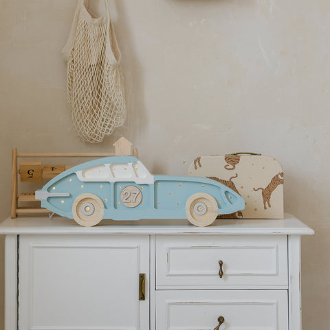 Little Lights Race Car Lamp on desk