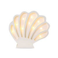 Mini Seashell Lamp - White Pearl