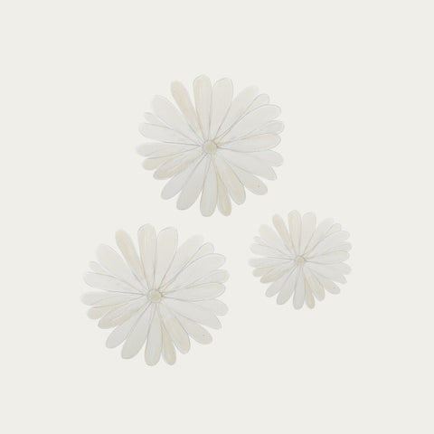 White flower wall decals