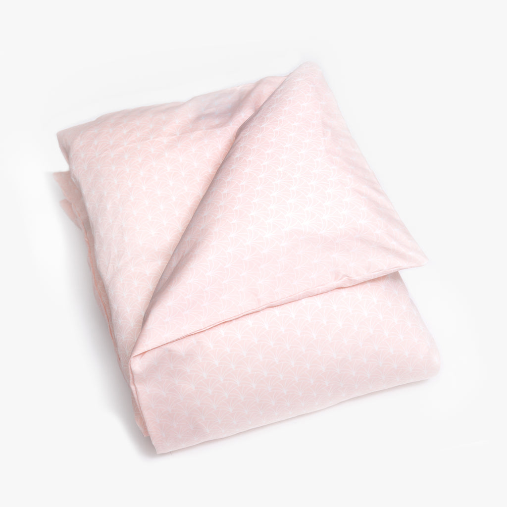 Personalize Me: Baby duvet in the "Under The Arches" print in the color pink