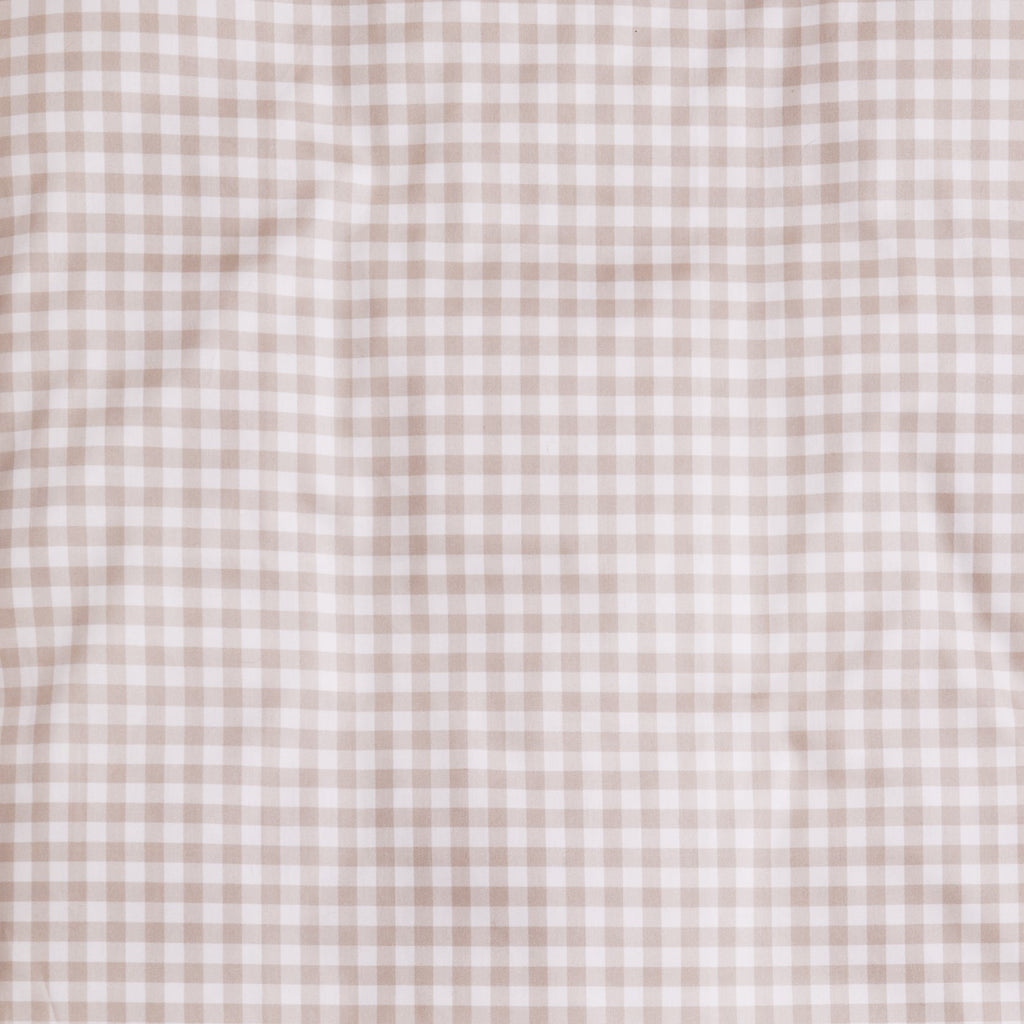 Printed Swatch of the Picnic Gingham Print in Beige Color