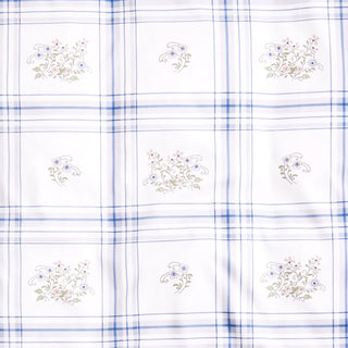 Print Swatch of the Fleur and Stripe Front Side of Print with Flowers and Stripes in Multi Colors