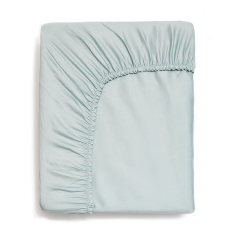 Gooselings Solid Twin Fitted Sheet - Aqua