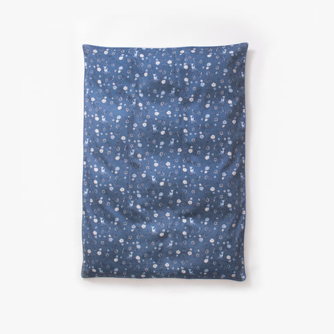 Baby duvet cover in the "Into The Woodlands" print in the color blue